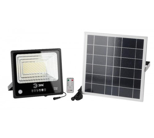 Прожектор светодиодный уличный на солн. бат. 150W, 1500 lm, 5000K, с датч. движения, ПДУ, IP65 (  Б0049548  ЭРА