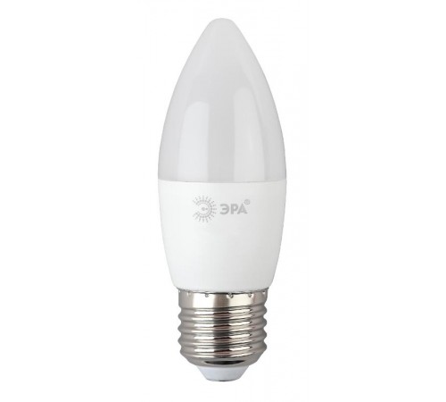 Лампа светодиодная ЭКО LED B35-6W-865-E27 R (диод, свеча, 6Вт, хол, E27)  Б0045340  ЭРА