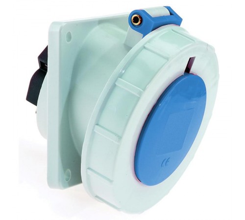 Розетка наклонная 32А 3р 230v IP67 ,фланец 85х85 12327 I 12327-Bals I Bals