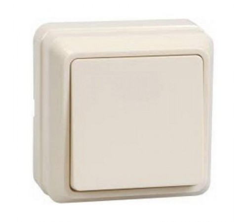 ОКТАВА кремовый Выключатель 1-клавишный О/У 10А ВС20-1-0-ОКм  EVO10-K33-10-DC  GENERICA