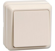 ОКТАВА кремовый Выключатель 1-клавишный О/У 10А ВС20-1-0-ОКм  EVO10-K33-10-DC  GENERICA