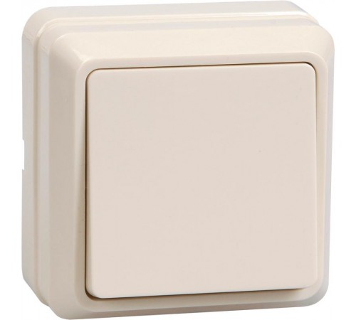 ОКТАВА кремовый Выключатель 1-клавишный О/У 10А ВС20-1-0-ОКм  EVO10-K33-10-DC  GENERICA