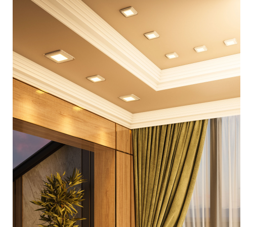 Светильник светодиодный Bubbles BL318 Кругл. 12+4W LED 3000K 1200лм193х31ммO160 1/20  BL318 Gauss