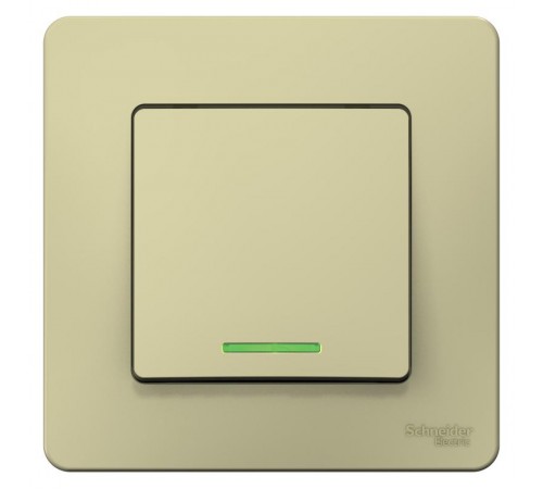Blanca Бежевый С/У Выключатель 1-кл (cх.1) с подсв., 10А, 250B  BLNVS010117  SE