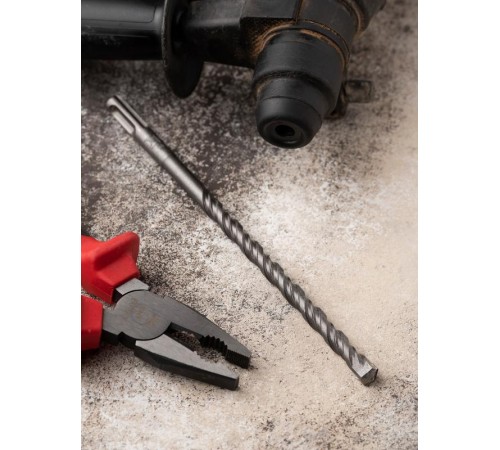 Бур по бетону SDS-plus 10х210 мм (2 резца)(4S спираль) EKF Master  db-10-210-2x4  EKF