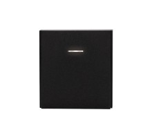 Выключатель STRONG 1 кл проходной (переключатель) с подсветкой 10А с/у антрацит  KR-78-0716-5  Kranz