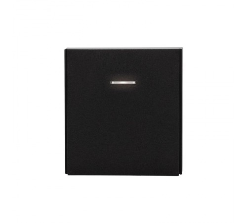 Выключатель STRONG 1 кл проходной (переключатель) с подсветкой 10А с/у антрацит  KR-78-0716-5  Kranz