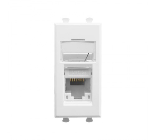 Компьютерная розетка "Белое облако" "Avanti" RJ-45 модульная,кат. 5е , 1 мод  4400461  DKC