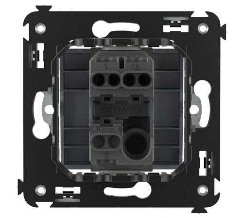 Выключатель одноклавишный в стену, "Avanti", "Закаленная сталь"  4404103  DKC