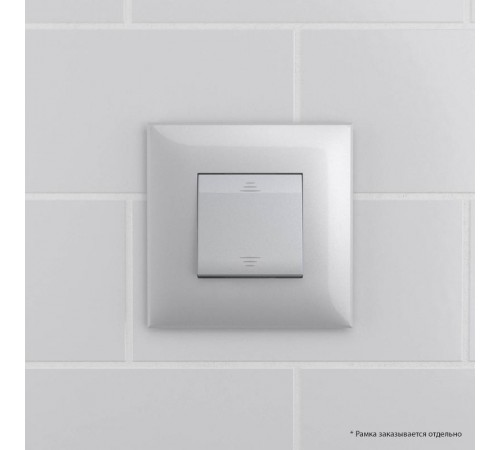 Выключатель одноклавишный в стену, "Avanti", "Закаленная сталь"  4404103  DKC