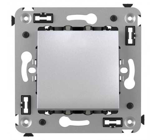 Выключатель одноклавишный в стену, "Avanti", "Закаленная сталь"  4404103  DKC