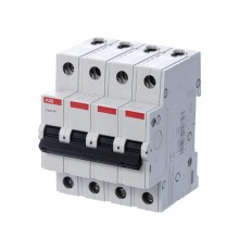 Выключатель автоматический четырехполюсный BMS414C06 6А C 4,5кА (BMS414C06)  2CDS644041R0064  ABB