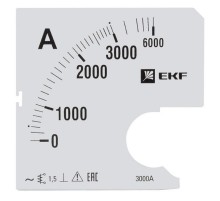 Шкала сменная для A961 3000/5А-1,5 EKF PROxima  s-a961-3000  EKF