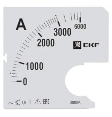 Шкала сменная для A961 3000/5А-1,5 EKF PROxima  s-a961-3000  EKF