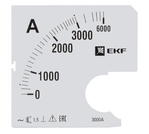 Шкала сменная для A961 3000/5А-1,5 EKF PROxima  s-a961-3000  EKF