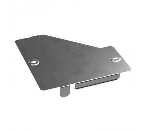 Крышка переходника правого Стандарт INOX (AISI 304) 200х100  PR16.5772  Промрукав