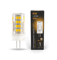 Лампа светодиодная Black LED G4 AC185-265V 4W 400lm 2700K керамика  107307104  Gauss