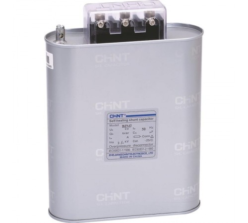 Конденсатор трехфазный BZMJ 0.45-15-3 АС450В, 15 кВАр  516373  CHINT