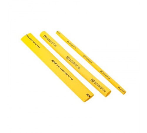 Набор ТУТ нг: 6 цветов по 5шт. Разного диаметра (3/1,5; 4/2; 5/2,5; 6/3; 8/4) 100мм. EKF PROxima  tut-n-3-r  EKF