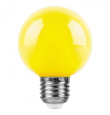 Лампа светодиодная LB-371 Шар E27 3W желтый  25904  Feron
