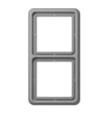 Рамка для вертикальной и горизонтальной установки, 2 поста; дюропласт; серый; CD500  CD582GR  Jung