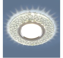 Светильник точечный встраиваемый 2224 MR16 CL прозрачный с подсветкой  a043148  Elektrostandard