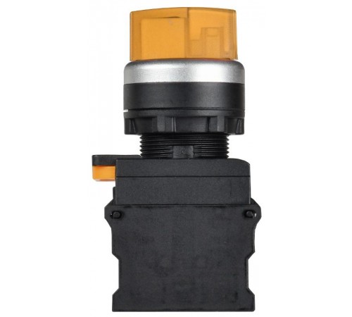 Переключатель с подсветкой 3 полож. 2NO жёлтый MASTER  MI-SW60-20XD-4-14-3-K05  IEK