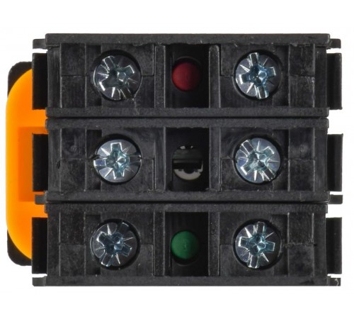 Кнопка с подсветкой d=22мм 1NO+1NC жёлтая MASTER  MI-BT60-11D-3-12-K05  IEK