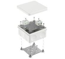 Коробка огнестойкая для о/п двухкомпонентная 60-0300-FR10.0-4 Е15-Е120 RAL9003 100х100х50 (14 шт/уп)  60-0300-9003-FR10.0-4  Промрукав