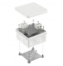 Коробка огнестойкая для о/п двухкомпонентная 60-0300-FR10.0-4 Е15-Е120 RAL9003 100х100х50 (14 шт/уп)  60-0300-9003-FR10.0-4  Промрукав