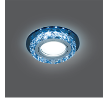 Светильник точечный встраиваемый Backlight BL042 Кругл. Черный/Кристалл/Хром, Gu5.3, LED 4100K  BL042  Gauss