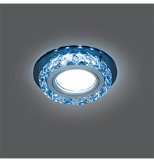 Светильник точечный встраиваемый Backlight BL042 Кругл. Черный/Кристалл/Хром, Gu5.3, LED 4100K  BL042  Gauss