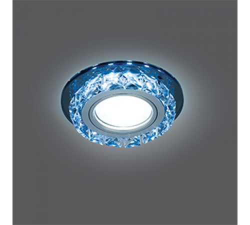 Светильник точечный встраиваемый Backlight BL042 Кругл. Черный/Кристалл/Хром, Gu5.3, LED 4100K  BL042  Gauss