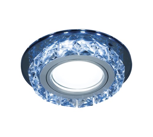 Светильник точечный встраиваемый Backlight BL042 Кругл. Черный/Кристалл/Хром, Gu5.3, LED 4100K  BL042  Gauss