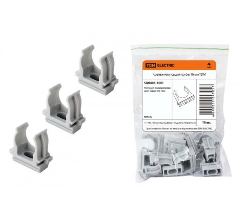 Крепеж-клипса для трубы 16 мм (10шт)  SQ0405-1001  TDM