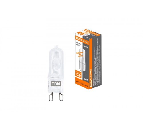 Лампа капсульная галогенная JCD - 40 Вт - 230 В - G9 матовая  SQ0341-0057  TDM