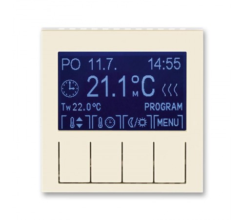 ABB Levit Слоновая кость / белый Терморегулятор универсальный программируемый  3292H-A10301 17  2CHH911031A4017  ABB