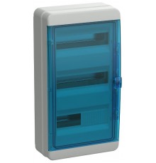 Корпус пластиковый навесной на 36 модулей КМПн-36 IP65 синий прозрачная дверь TEKFOR  TF5-KP72-N-36-65-K03-K07 TEKFOR  IEK