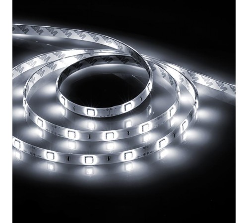 Лента светодиодная LS607/ 60SMD(5050)/м 14.4Вт/м 12V 5000*10*3.0мм 6500К, IP65  27652  FERON