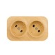 Quteo Сосна Розетка 2-я без заземления  782281  Legrand