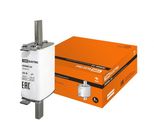 Предохранитель ППНН-33 габ.0,  63А   SQ0713-0014  TDM
