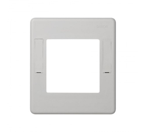 Simon 44 Aqua Рамка для открытой установки IP40 под механизмы S27, S44 Aqua, серый  4400088-035  Simon