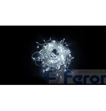 Гирлянда - занавес CL19  204 диодов  5000K , 2*1,5м + 3м IP44 прозрачный шнур  32329  FERON