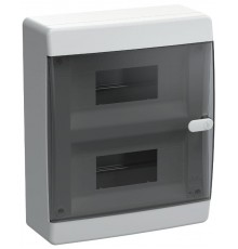 Корпус пластиковый навесной на 18 модулей ЩРН-П-18 IP41 черная прозрачная дверь UNION Compact  UIC-KP12-N-18-41-K01  IEK