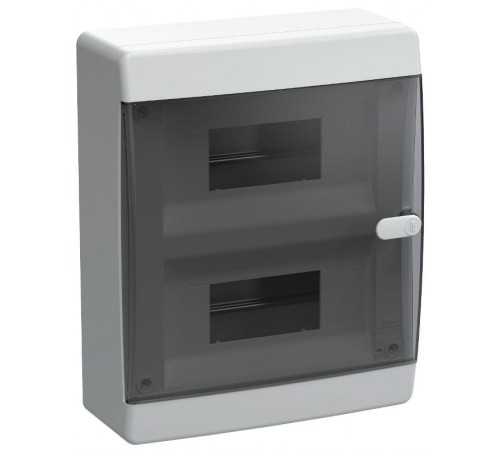 Корпус пластиковый навесной на 18 модулей ЩРН-П-18 IP41 черная прозрачная дверь UNION Compact  UIC-KP12-N-18-41-K01  IEK