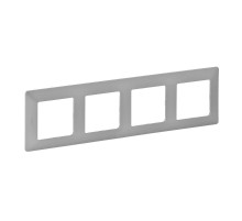 Valena LIFE Алюминий Рамка 4-ая  754134  Legrand