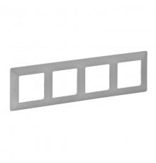 Valena LIFE Алюминий Рамка 4-ая  754134  Legrand