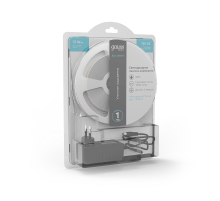 Лента светодиодная Basic в комплекте LED 2835/120 12V 12W/m 1200lm/m 4000K 8mm IP65 5m 1/50  BT071  Gauss