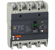 Автоматический выключатель с дифференциальной защитой 25кA 415В 4P 3Т 125А EasyPact EZC  EZCV250N4125  Schneider Electric