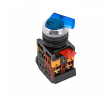 Переключатель ANLC-22 3P синий с подсветкой 380В NO+NC EKF PROxima  psw-anlc-3p-b-380  EKF